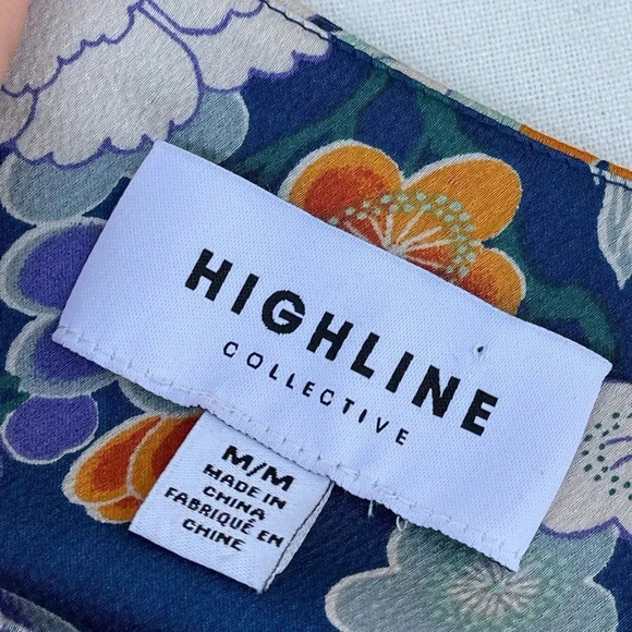 Highline Collective Asian Floral Kimono dress m - Picture 12 of 12